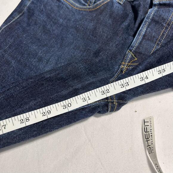 imogene + willie Jeans Mens 34x34 Indigo Barton Button Fly Made in USA Denim - Picture 3 of 9